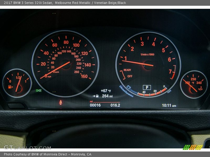 Melbourne Red Metallic / Venetian Beige/Black 2017 BMW 3 Series 320i Sedan