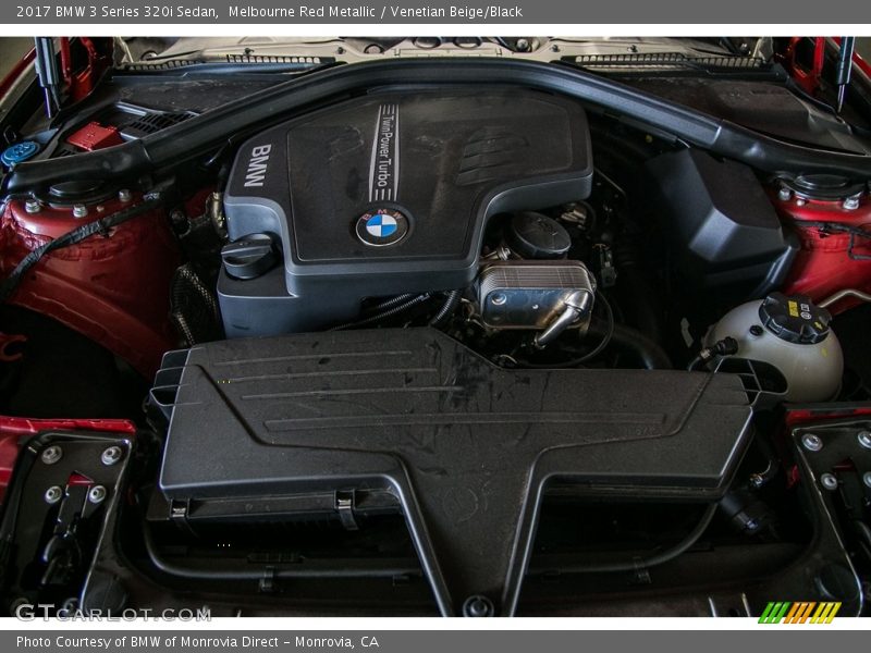 Melbourne Red Metallic / Venetian Beige/Black 2017 BMW 3 Series 320i Sedan