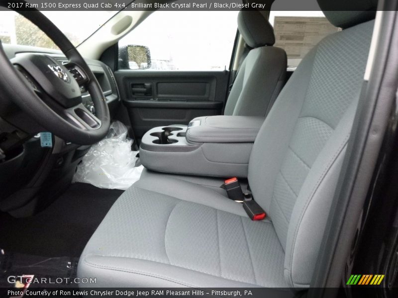  2017 1500 Express Quad Cab 4x4 Black/Diesel Gray Interior