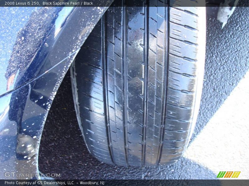 Black Sapphire Pearl / Black 2008 Lexus IS 250