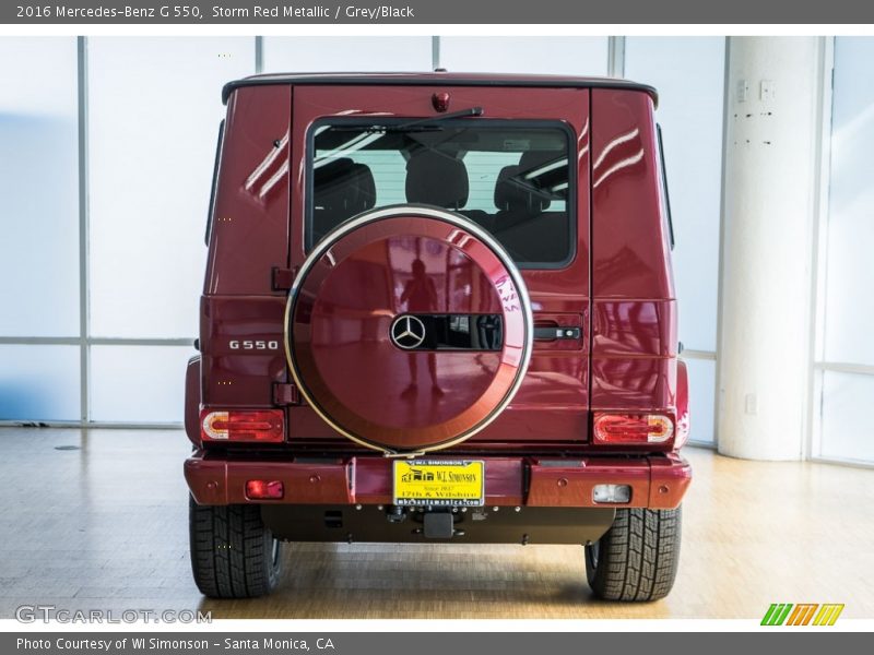 Storm Red Metallic / Grey/Black 2016 Mercedes-Benz G 550