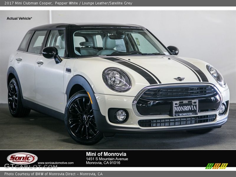 Pepper White / Lounge Leather/Satellite Grey 2017 Mini Clubman Cooper