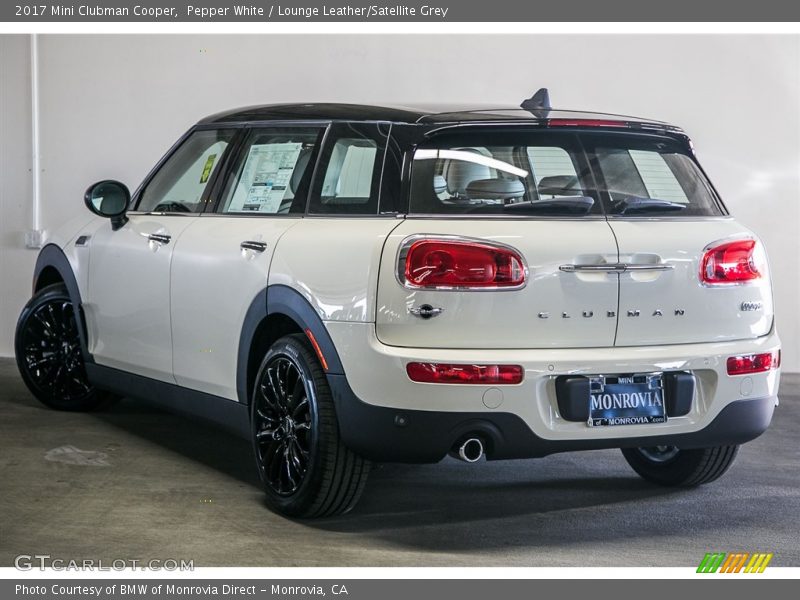 Pepper White / Lounge Leather/Satellite Grey 2017 Mini Clubman Cooper