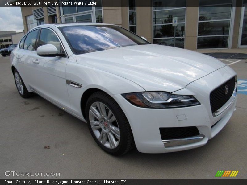 Polaris White / Latte 2017 Jaguar XF 35t Premium