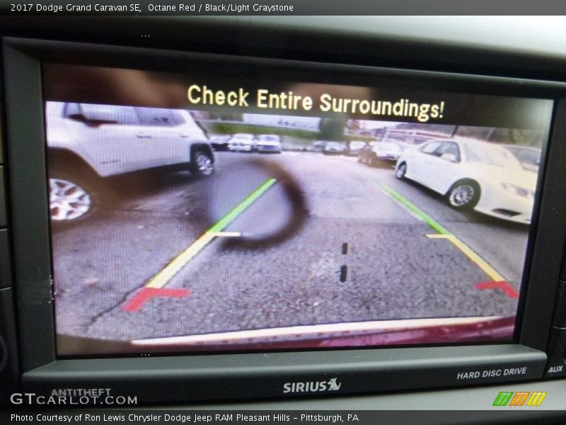 Octane Red / Black/Light Graystone 2017 Dodge Grand Caravan SE