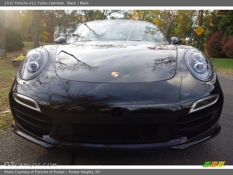 Black / Black 2015 Porsche 911 Turbo Cabriolet