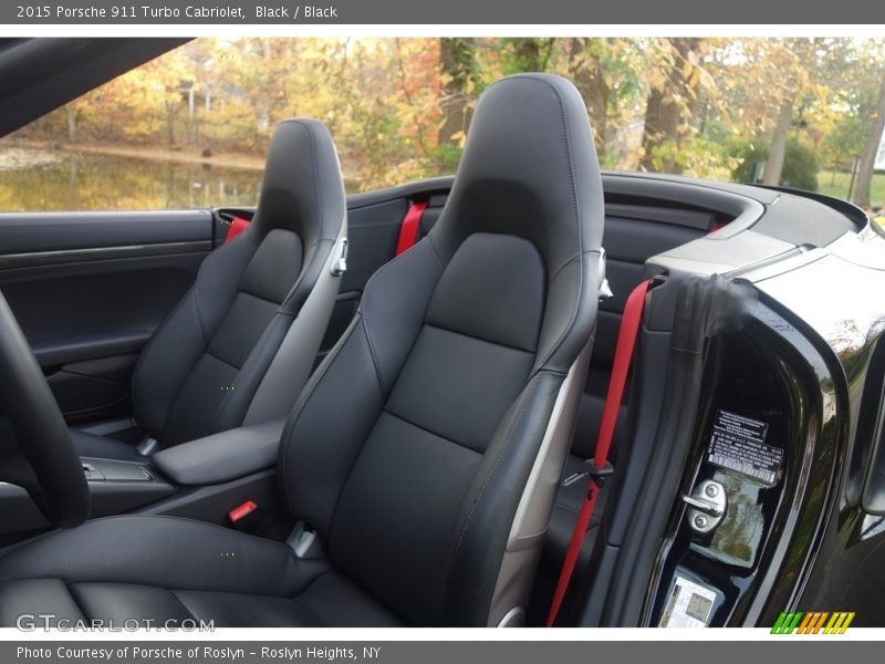 Black / Black 2015 Porsche 911 Turbo Cabriolet