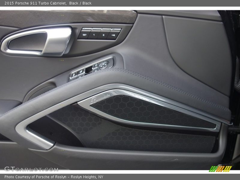 Black / Black 2015 Porsche 911 Turbo Cabriolet