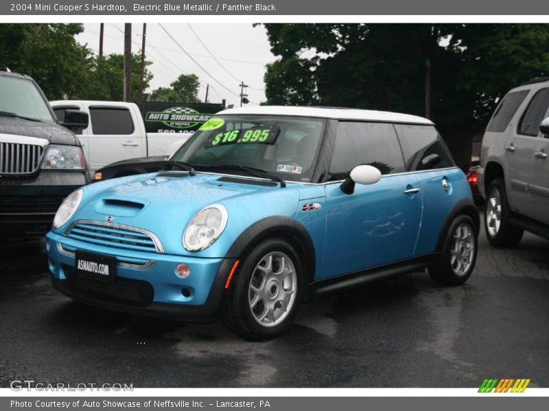 Electric Blue Metallic / Panther Black 2004 Mini Cooper S Hardtop