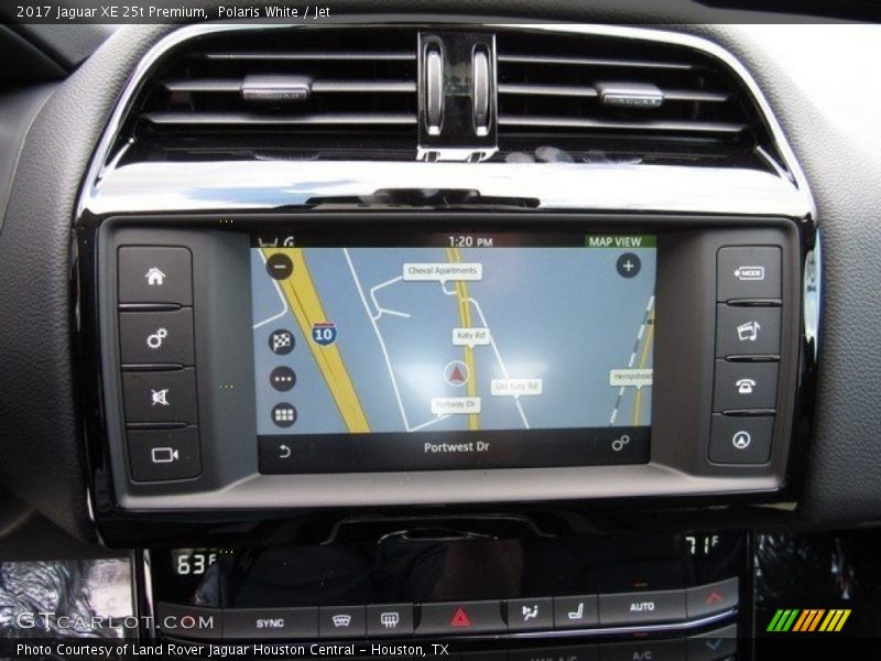 Polaris White / Jet 2017 Jaguar XE 25t Premium