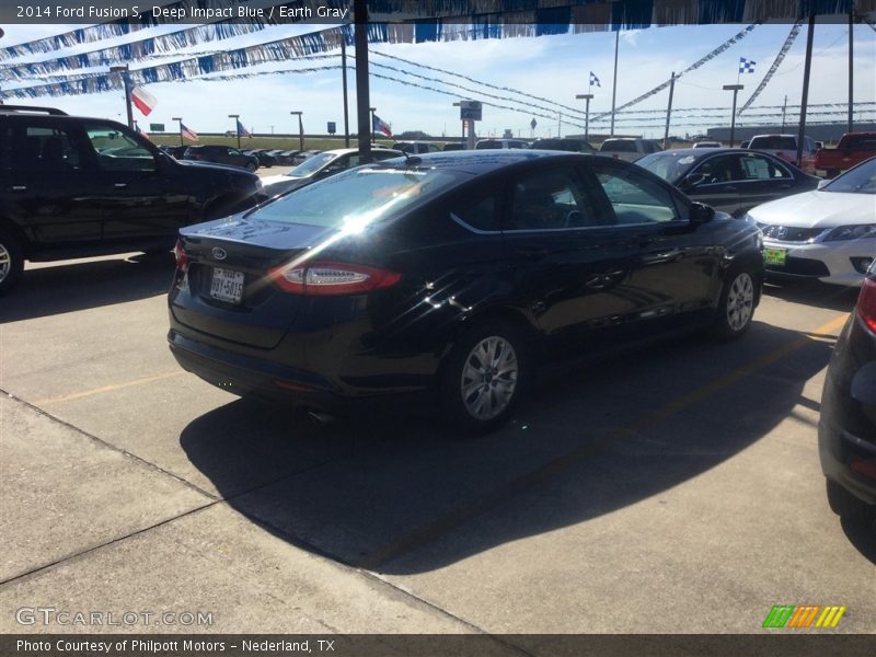 Deep Impact Blue / Earth Gray 2014 Ford Fusion S