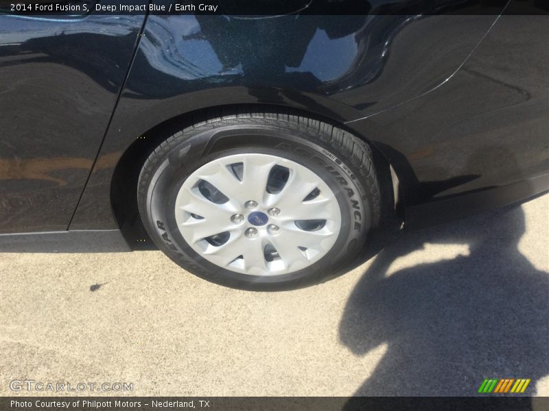 Deep Impact Blue / Earth Gray 2014 Ford Fusion S
