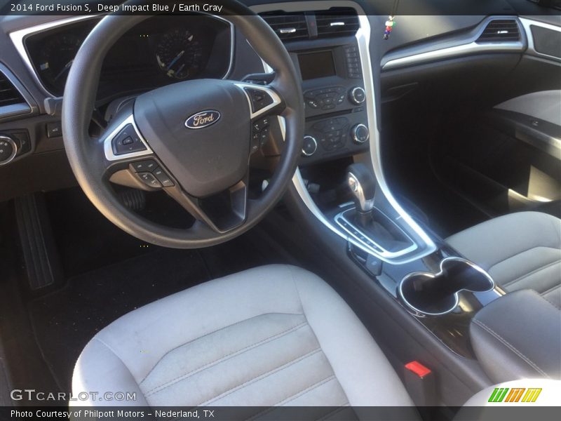 Deep Impact Blue / Earth Gray 2014 Ford Fusion S