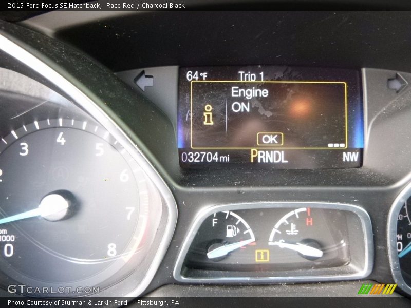 Race Red / Charcoal Black 2015 Ford Focus SE Hatchback