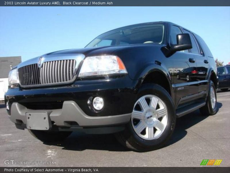 Black Clearcoat / Medium Ash 2003 Lincoln Aviator Luxury AWD