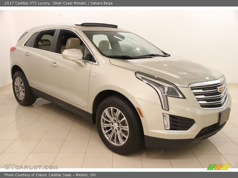 Silver Coast Metallic / Sahara Beige 2017 Cadillac XT5 Luxury