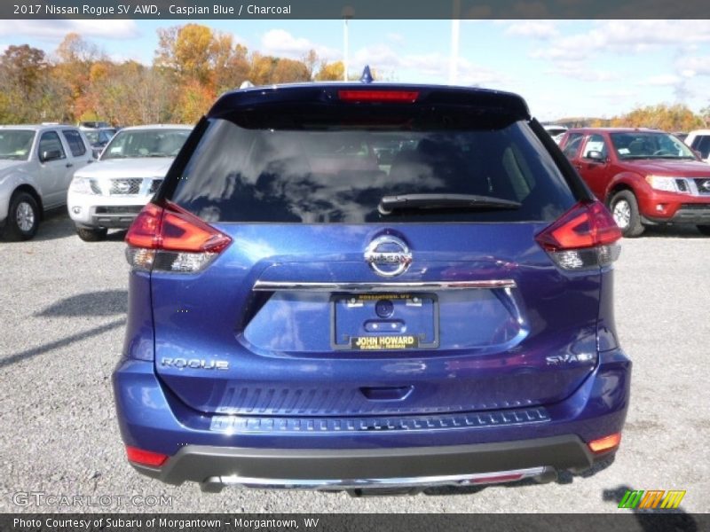 Caspian Blue / Charcoal 2017 Nissan Rogue SV AWD