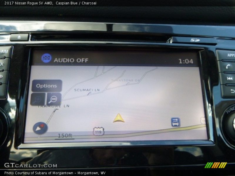 Navigation of 2017 Rogue SV AWD