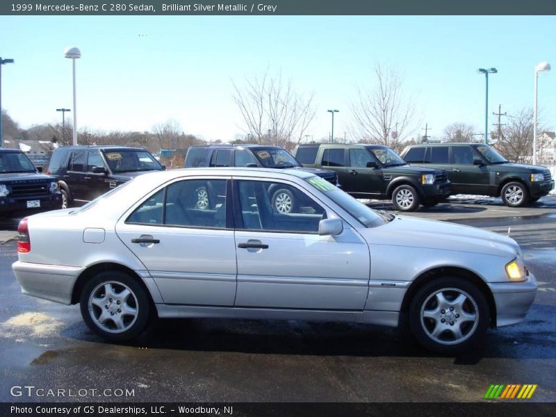 Brilliant Silver Metallic / Grey 1999 Mercedes-Benz C 280 Sedan