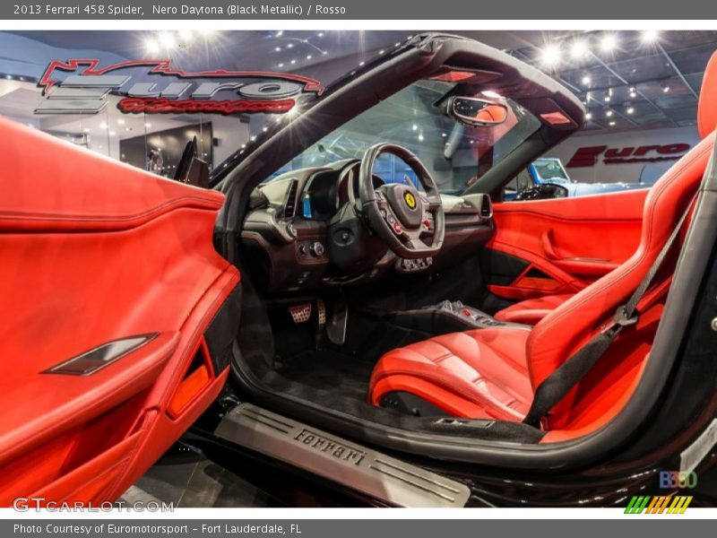 Nero Daytona (Black Metallic) / Rosso 2013 Ferrari 458 Spider