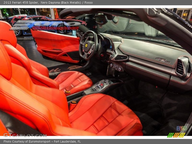 Nero Daytona (Black Metallic) / Rosso 2013 Ferrari 458 Spider