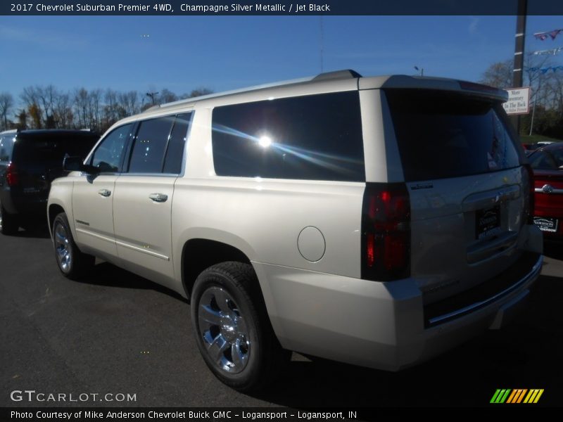 Champagne Silver Metallic / Jet Black 2017 Chevrolet Suburban Premier 4WD