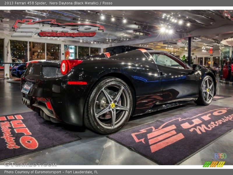Nero Daytona (Black Metallic) / Rosso 2013 Ferrari 458 Spider