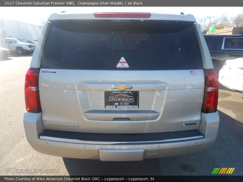 Champagne Silver Metallic / Jet Black 2017 Chevrolet Suburban Premier 4WD