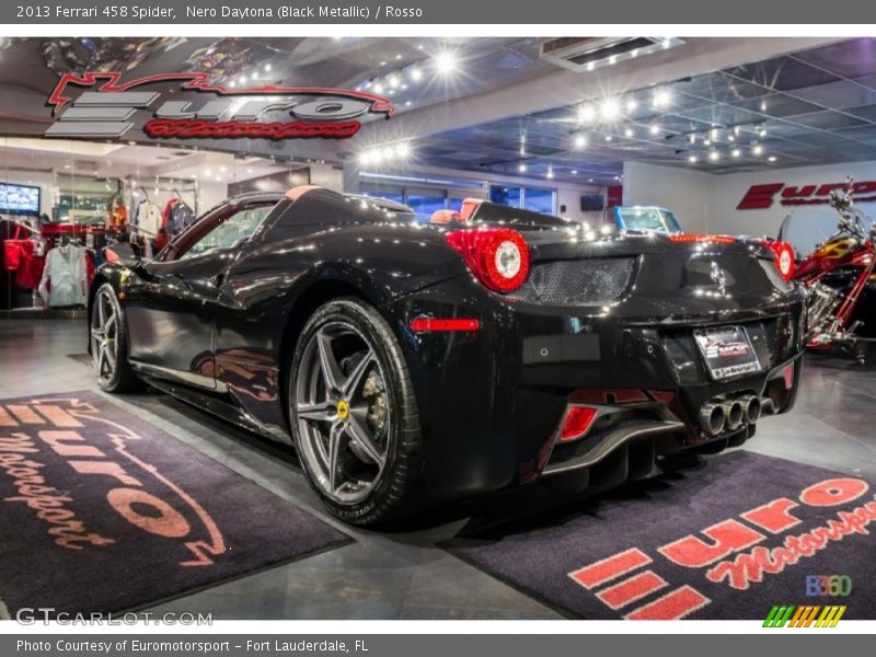 Nero Daytona (Black Metallic) / Rosso 2013 Ferrari 458 Spider