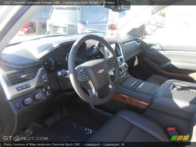 Champagne Silver Metallic / Jet Black 2017 Chevrolet Suburban Premier 4WD