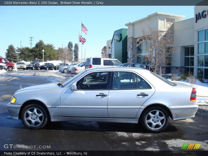 Brilliant Silver Metallic / Grey 1999 Mercedes-Benz C 280 Sedan