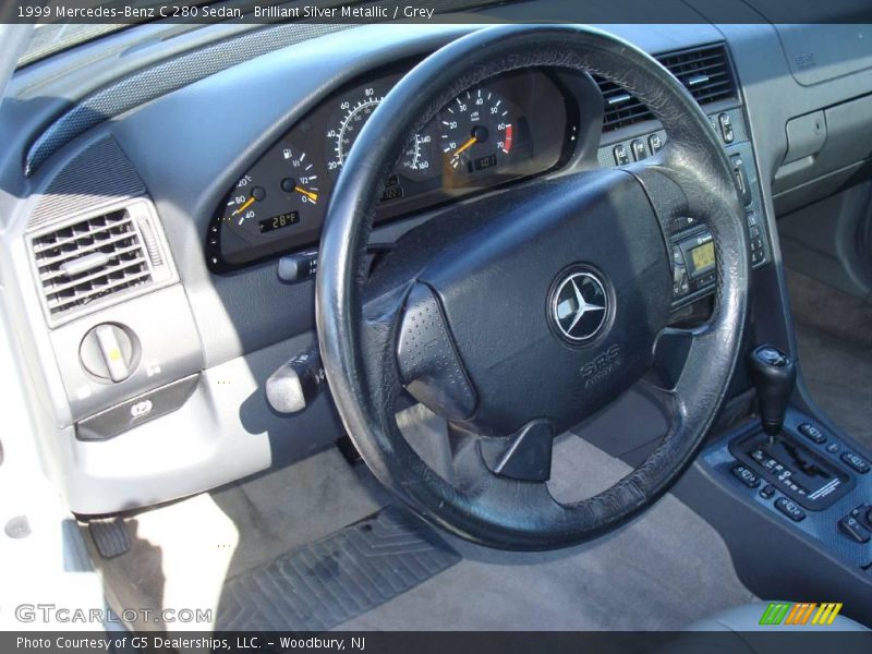 Brilliant Silver Metallic / Grey 1999 Mercedes-Benz C 280 Sedan