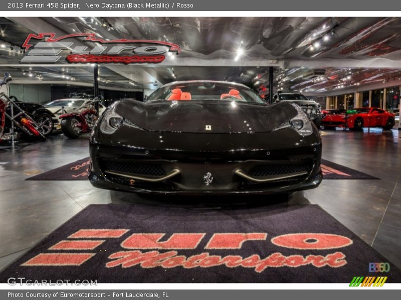 Nero Daytona (Black Metallic) / Rosso 2013 Ferrari 458 Spider
