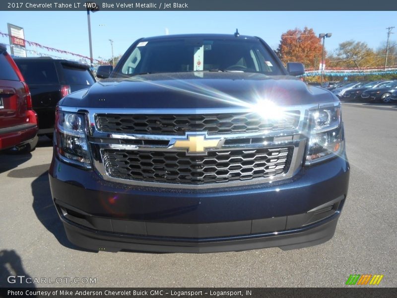 Blue Velvet Metallic / Jet Black 2017 Chevrolet Tahoe LT 4WD