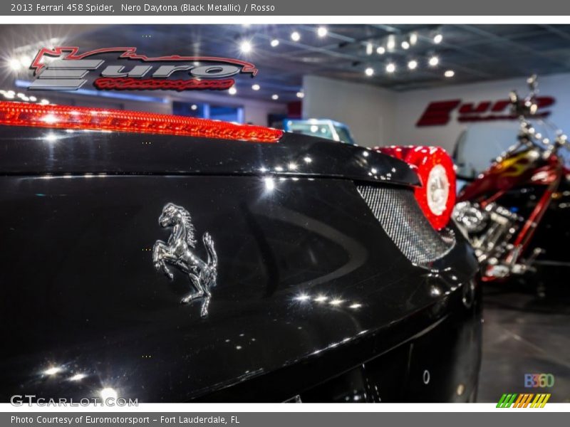 Nero Daytona (Black Metallic) / Rosso 2013 Ferrari 458 Spider