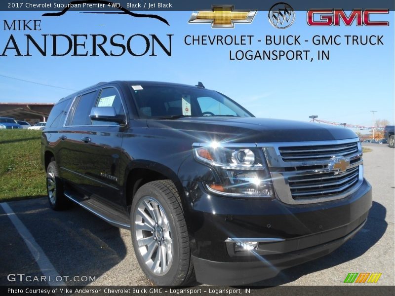 Black / Jet Black 2017 Chevrolet Suburban Premier 4WD