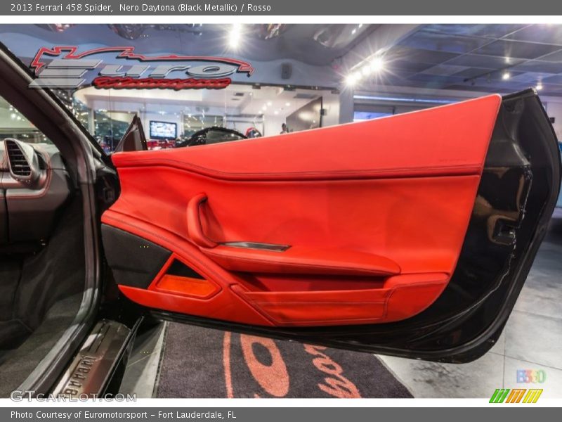 Nero Daytona (Black Metallic) / Rosso 2013 Ferrari 458 Spider