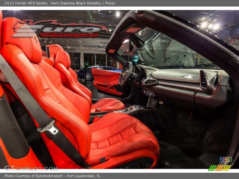 Nero Daytona (Black Metallic) / Rosso 2013 Ferrari 458 Spider