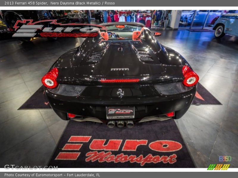 Nero Daytona (Black Metallic) / Rosso 2013 Ferrari 458 Spider