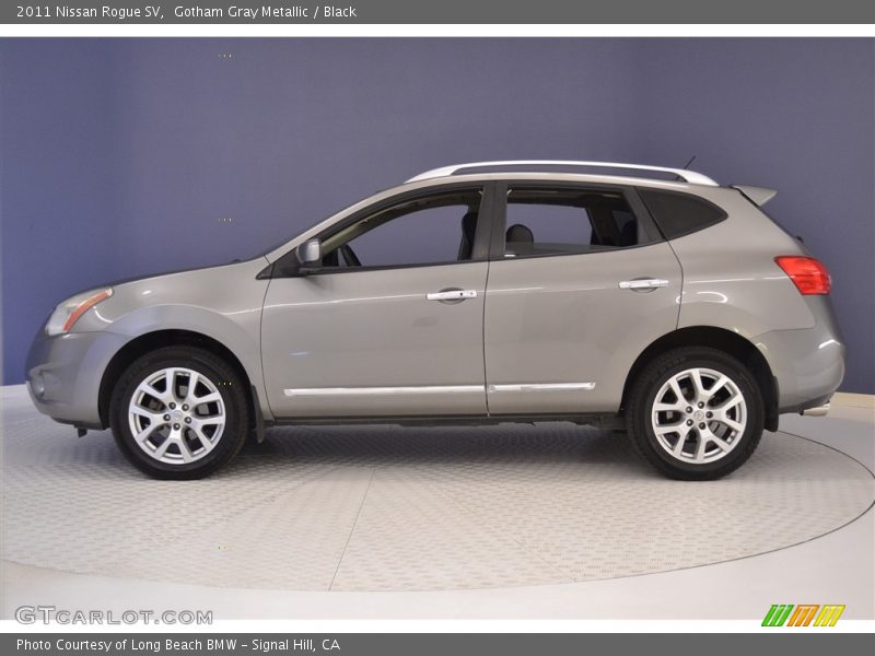 Gotham Gray Metallic / Black 2011 Nissan Rogue SV