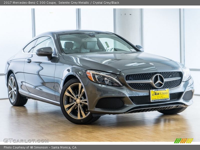 Selenite Grey Metallic / Crystal Grey/Black 2017 Mercedes-Benz C 300 Coupe