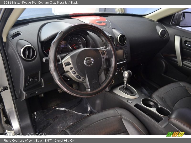 Gotham Gray Metallic / Black 2011 Nissan Rogue SV