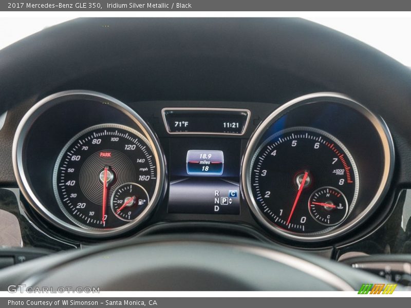 Iridium Silver Metallic / Black 2017 Mercedes-Benz GLE 350