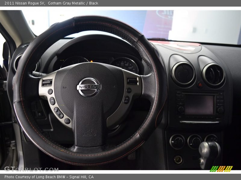Gotham Gray Metallic / Black 2011 Nissan Rogue SV