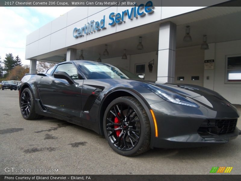 Watkins Glen Gray Metallic / Jet Black 2017 Chevrolet Corvette Z06 Coupe