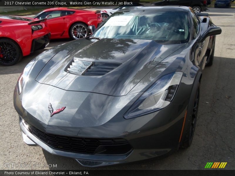 Watkins Glen Gray Metallic / Jet Black 2017 Chevrolet Corvette Z06 Coupe