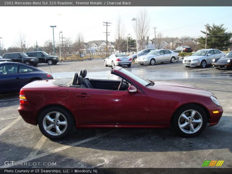 Firemist Metallic / Charcoal Black 2001 Mercedes-Benz SLK 320 Roadster