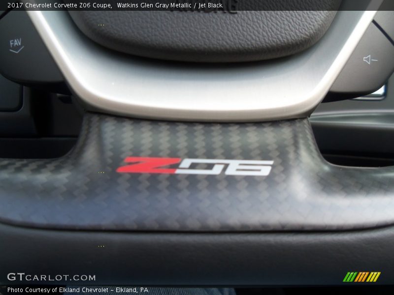 Watkins Glen Gray Metallic / Jet Black 2017 Chevrolet Corvette Z06 Coupe