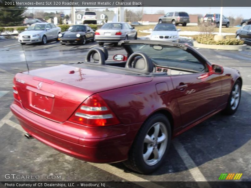 Firemist Metallic / Charcoal Black 2001 Mercedes-Benz SLK 320 Roadster