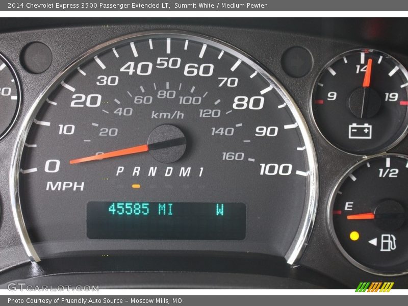 Summit White / Medium Pewter 2014 Chevrolet Express 3500 Passenger Extended LT